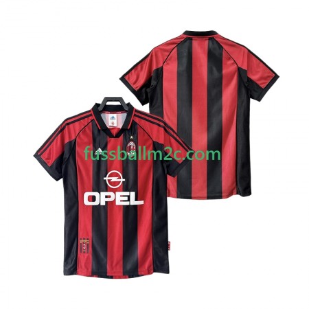 Fußballtrikots AC Mailand 1999 Retro Heim Trikotsatz 1998 Fußballtrikots AC Mailand 1999 Retro Heim Trikotsatz 1998